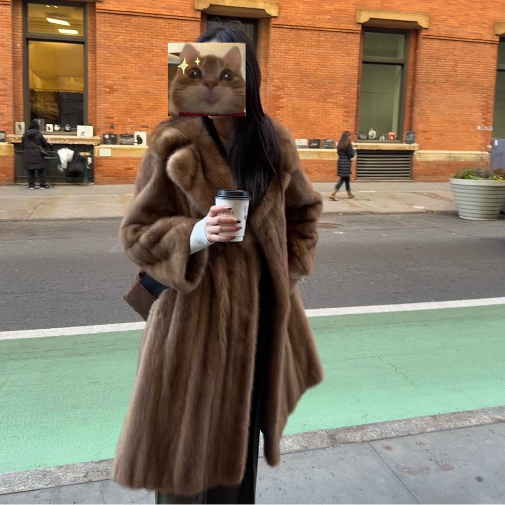 Mink Fur coat/ ML
